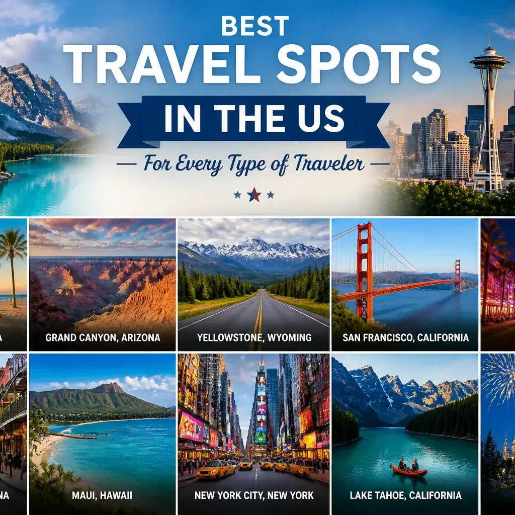 travel spots in the US